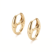 Anchor Link Earrings [Gold Plated]
