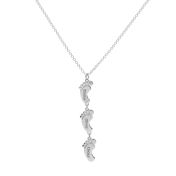 Familienpfad Kette mit Namen [Sterlingsilber]