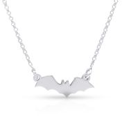Mondschein Kette mit Fledermaus Anhänger [Sterlingsilber]