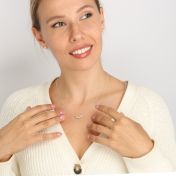 Mondschein Kette mit Fledermaus Anhänger [Sterlingsilber]