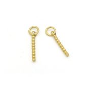Beads Bar Earring Charm [18K Gold Plated]