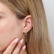 Beads Bar Earring Charm [18K Gold Plated]