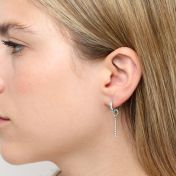 Beads Bar Earring Charm [Sterling Silver]