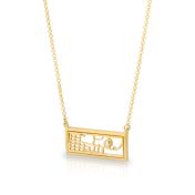 Beloved Spot Map Necklace [14 Karat Gold]