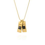 Collier Eliana Diamant Prénom avec Nano Bible - Vermeil 18ct