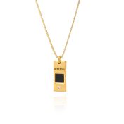 Collier Eliana Diamant Prénom avec Nano Bible - Vermeil 18ct