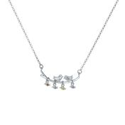 Cherished Family Birthstone Necklace [Sterling Silver]