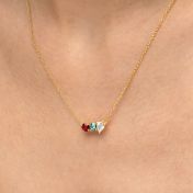 Talisa Stars Teardrop Birthstone Necklace [18K Gold Vermeil]