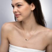 Talisa Stars Teardrop Birthstone Necklace [18K Gold Vermeil]