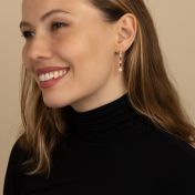 Dazzling Heart Birthstone Earrings [18K Gold Plated]