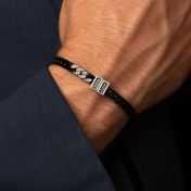 Dark Cuban Link Chain Name Bracelet