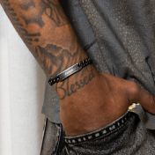 Bracelet Vintage en Maille Cubaine avec Prénom 