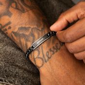 Bracelet Vintage en Maille Cubaine avec Prénom 