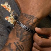 Bracelet Vintage en Maille Cubaine avec Prénom 