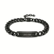 Bracelet Vintage en Maille Cubaine avec Prénom 