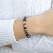 Bracelet Vervaine Avec Sphères Personnalisées [Plaqué Or 18ct]