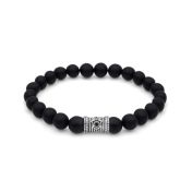 Black Onyx Hamsa Men Bracelet