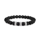 Last Minute Gift - Cross Picasso Jasper and Black Onyx Bracelet Set 