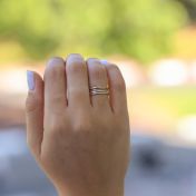 Blended Bands Ring [Sterling Silver]