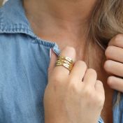 Anello Onda Infinita [Placcato Oro 18kt]