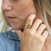 Anello Onda Infinita [Placcato Oro 18kt]