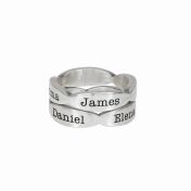 Bloesem Naam Ring [Sterling Zilver] 