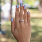 Bloesem Naam Ring [Sterling Zilver] 