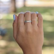 Bloesem Naam Ring [Sterling Zilver] 