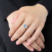 Springy Blue Topaz Ring [18K Gold]
