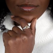 Bold Initial Ring [14K Gold & Sterling Silver]