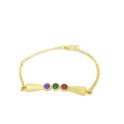 Bracelet Ruban d'Amour [Plaqué Or 18ct]