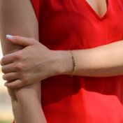 Bracelet Ruban d'Amour [Plaqué Or 18ct]