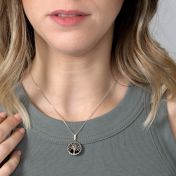 Sphere of Life Onyx Necklace [Sterling Silver]