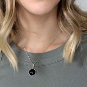 Sphere of Life Onyx Necklace [Sterling Silver]