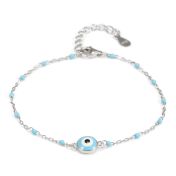 Serenity Guard Evil Eye Bracelet [Sterling Silver]