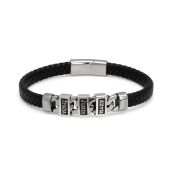 Mitternachtsschatten Lederarmband für Männer