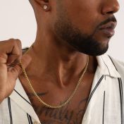 Bold Braided Classic Chain for Men - 14 Karat Gold