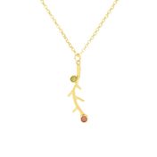 Collier Racines d'Amour Vertical [Plaqué Or 18ct]