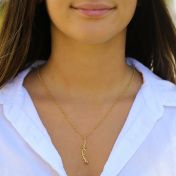 Collier Racines d'Amour Vertical [Plaqué Or 18ct]