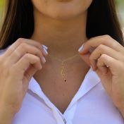 Collier Racines d'Amour Vertical [Plaqué Or 18ct]