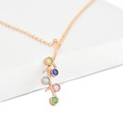 Roots of Love Necklace Vertical [Rose Gold Plated]