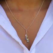 Roots of Love Necklace Vertical [Sterling Silver]