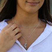 Roots of Love Necklace Vertical [Sterling Silver]