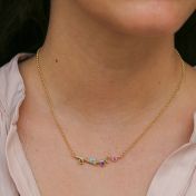 Collar Raíces de Amor Horizontal [Bañado en Oro de 18K] 