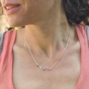 Liebeswurzeln Halskette Horizontal [Sterlingsilber]