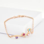 Pulsera Raíces del Amor [Bañada en Oro Rosa de 18K]