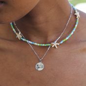 Tropical Howlite Star Necklace