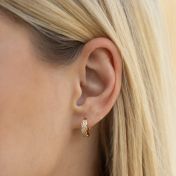 Brilliant Huggie Hoop Earrings