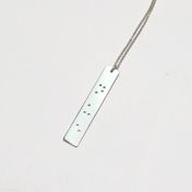 The Rule of 3 Braille Necklace