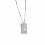 Classic Bar Initial Necklace - Sterling Silver